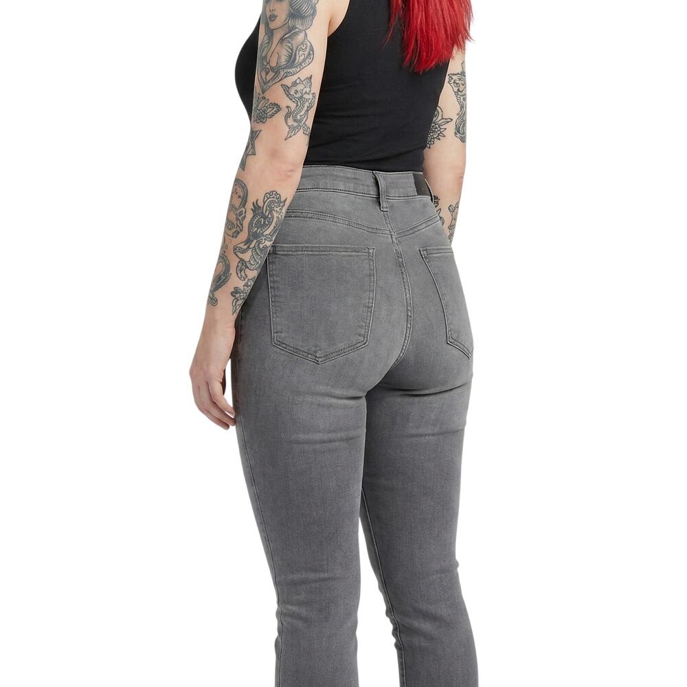 7 For All Mankind Jeans Size 33 B(Air) High Waist Ankle Skinny Gray Denim